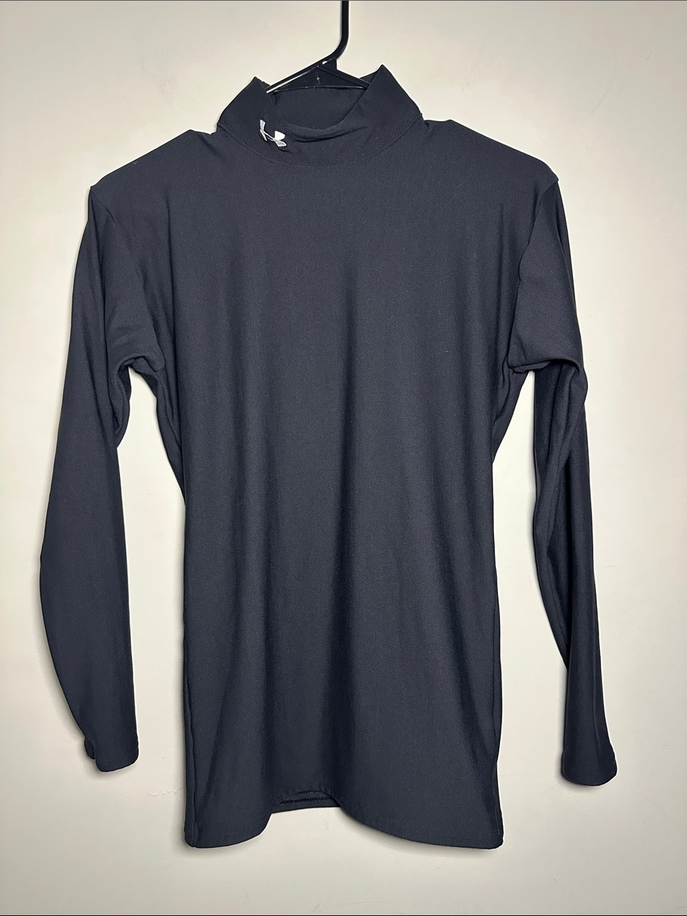 Under Armour Black Long-Sleeve Mock Neck Performance Top